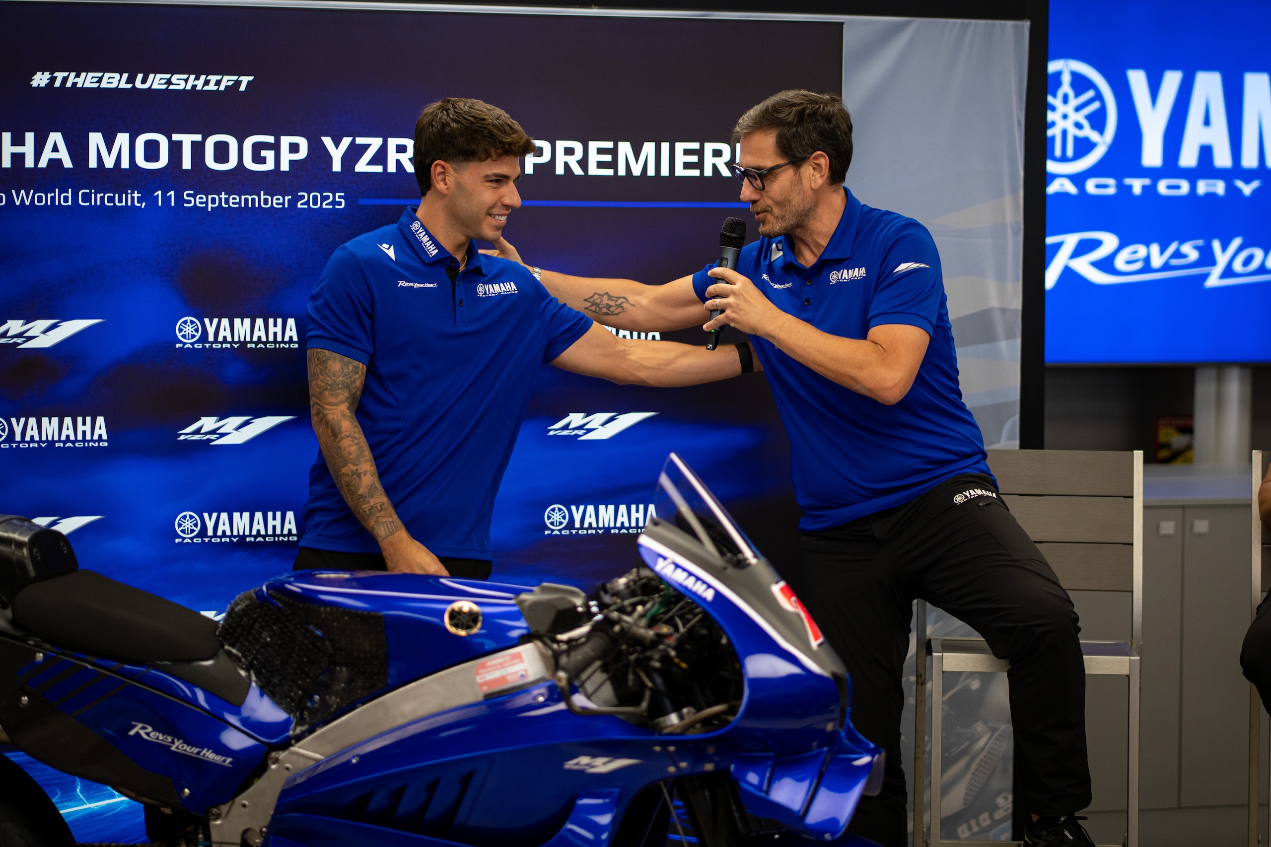 MotoGP, svelata a Misano la nuova Yamaha V4