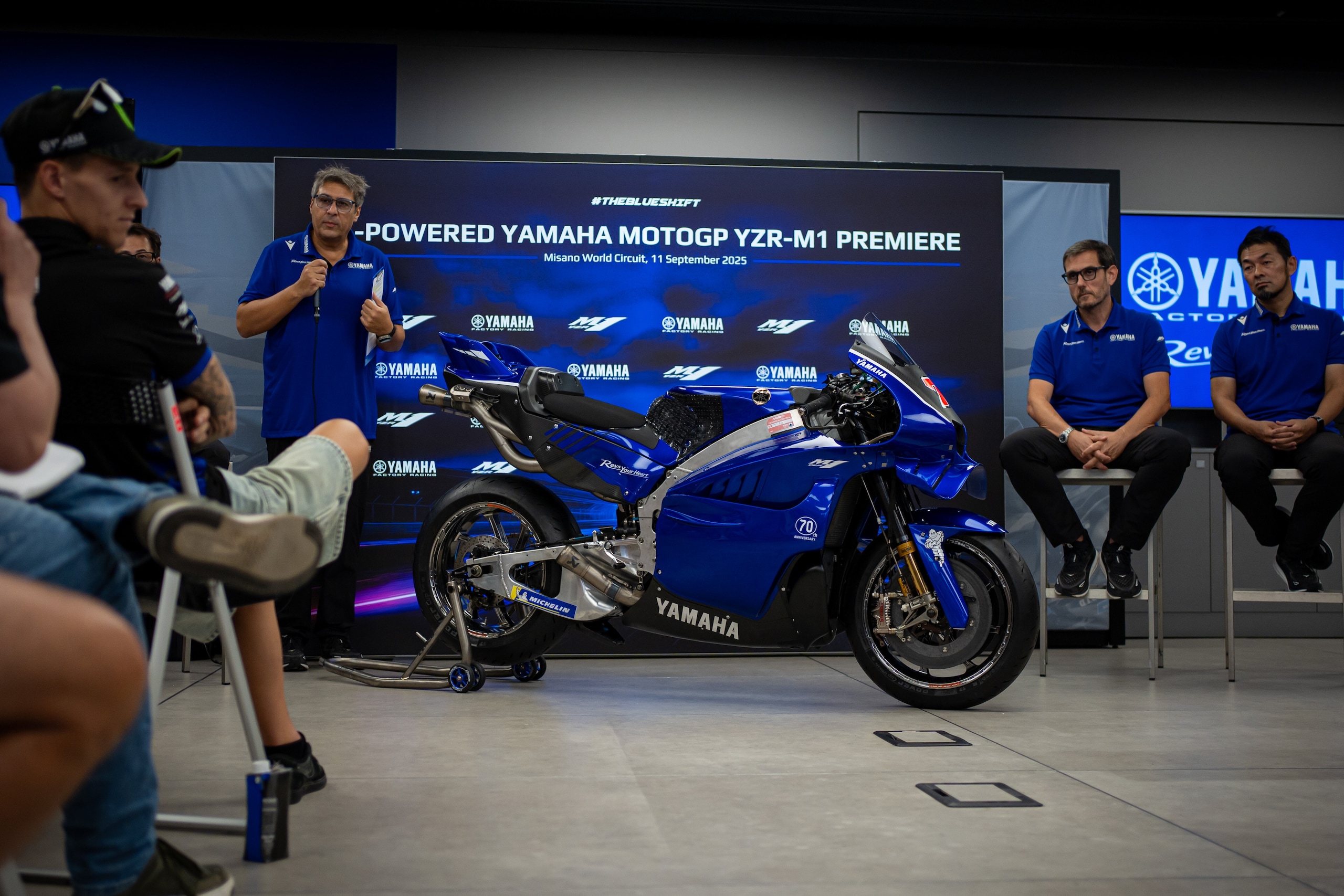 MotoGP, svelata a Misano la nuova Yamaha V4