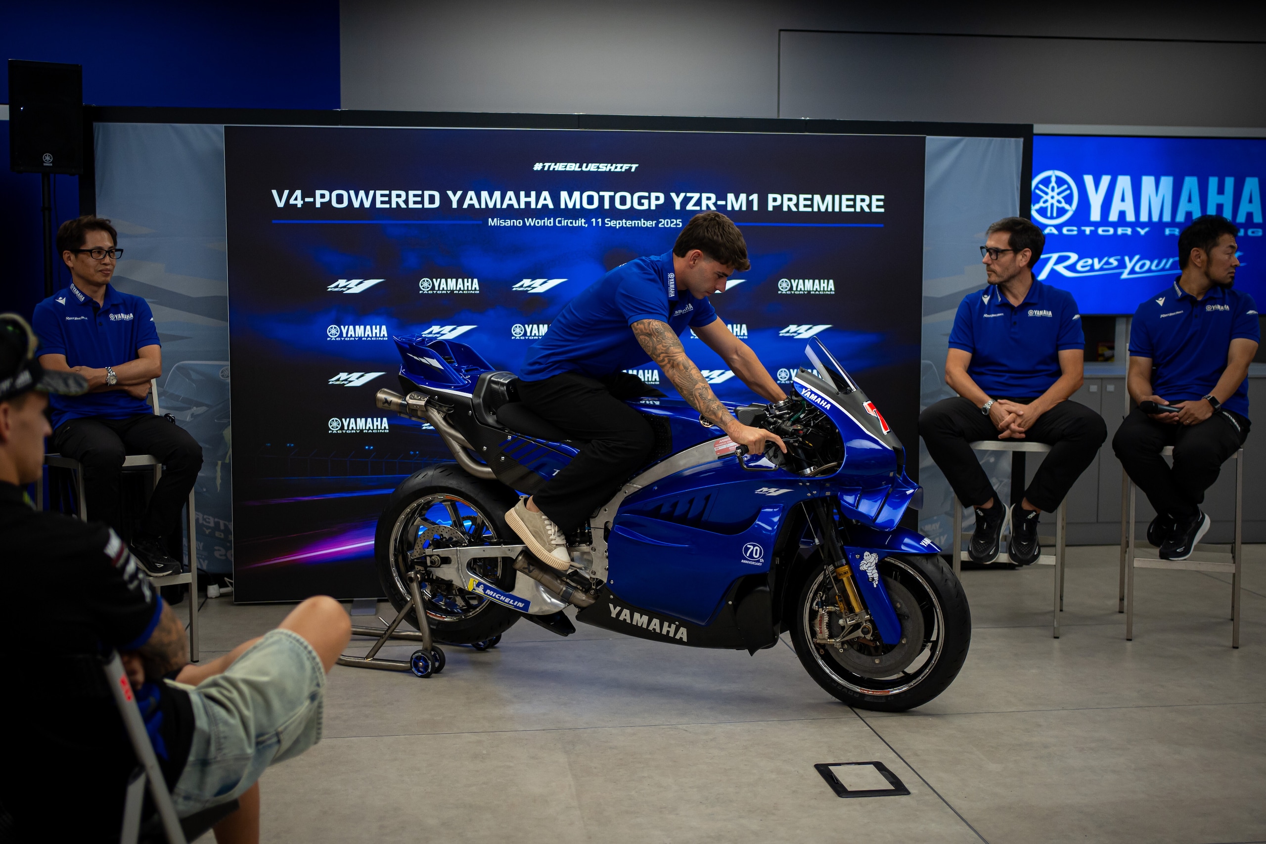 MotoGP, svelata a Misano la nuova Yamaha V4