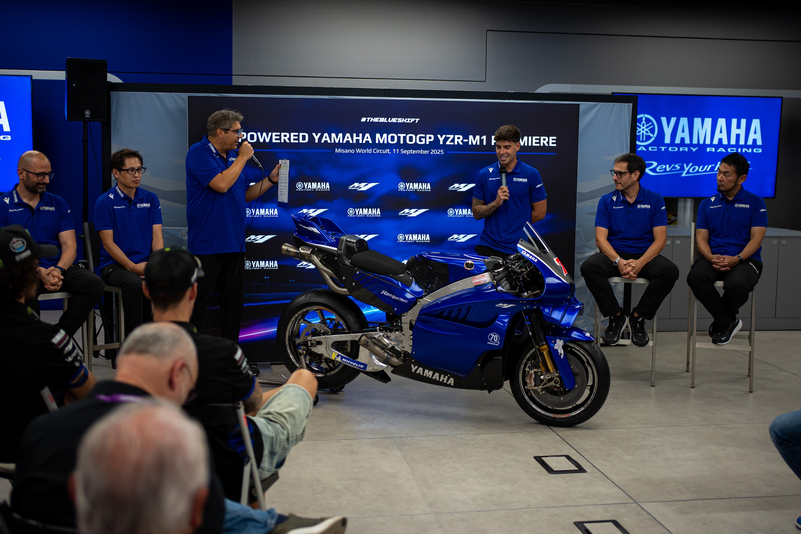 MotoGP, svelata a Misano la nuova Yamaha V4