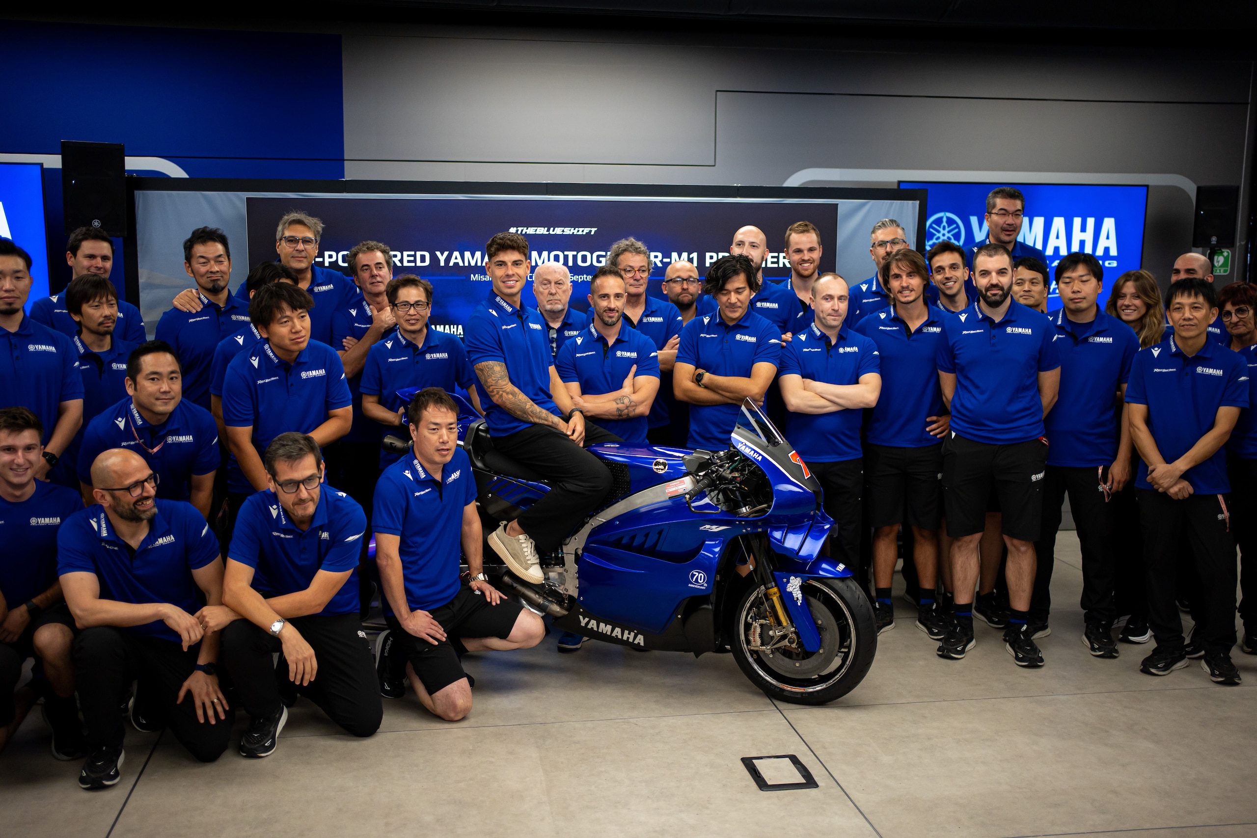 MotoGP, svelata a Misano la nuova Yamaha V4