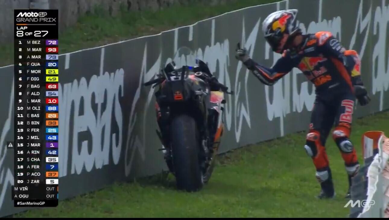 GP San Marino: Acosta manda "a quel paese" la sua KTM