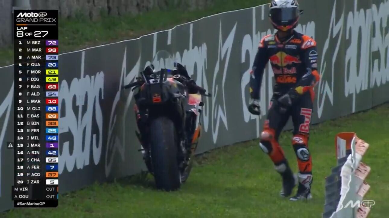 GP San Marino: Acosta manda "a quel paese" la sua KTM