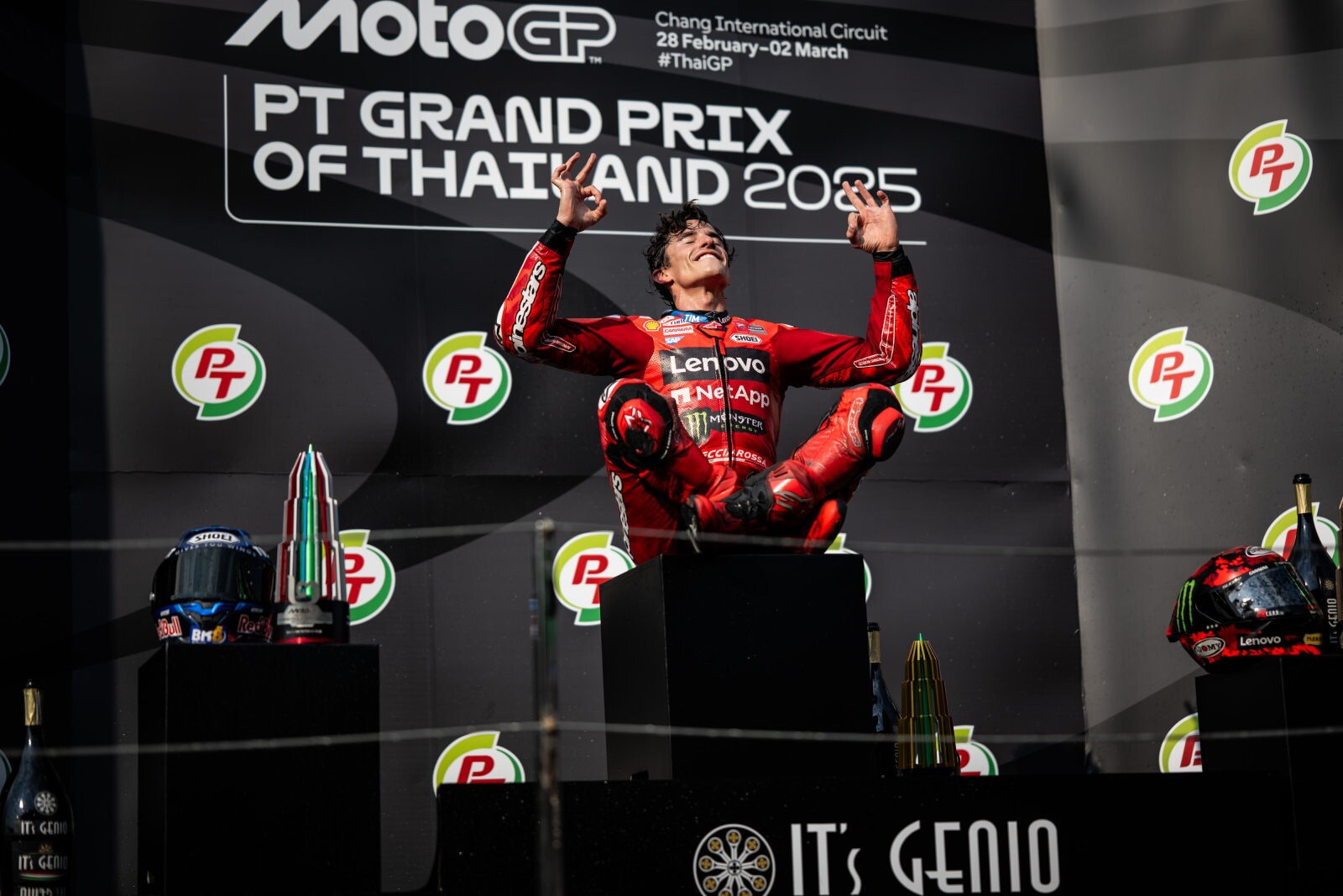 MotoGP, tutti i festeggiamenti di Marc Marquez nel 2025