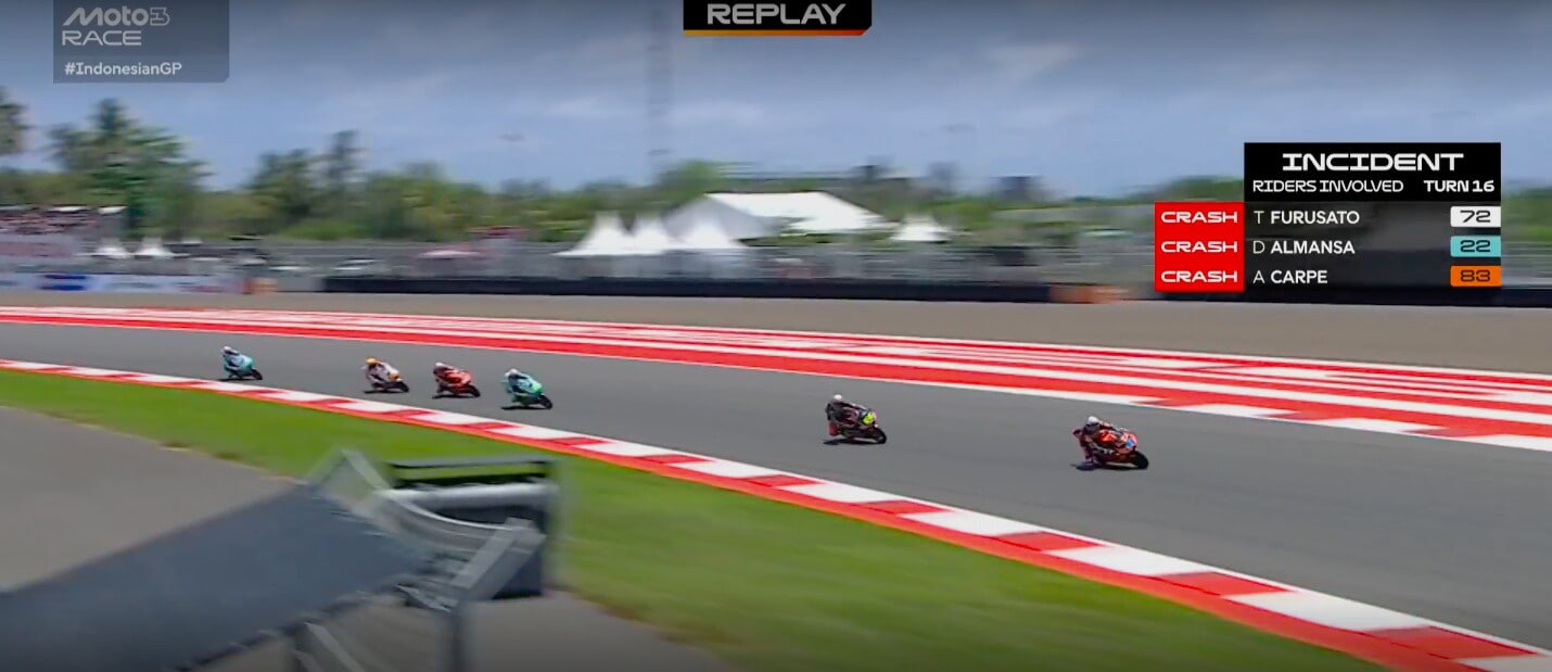Incidenti Moto3, GP d'Indonesia: gara conclusa sotto "bandiera rossa"