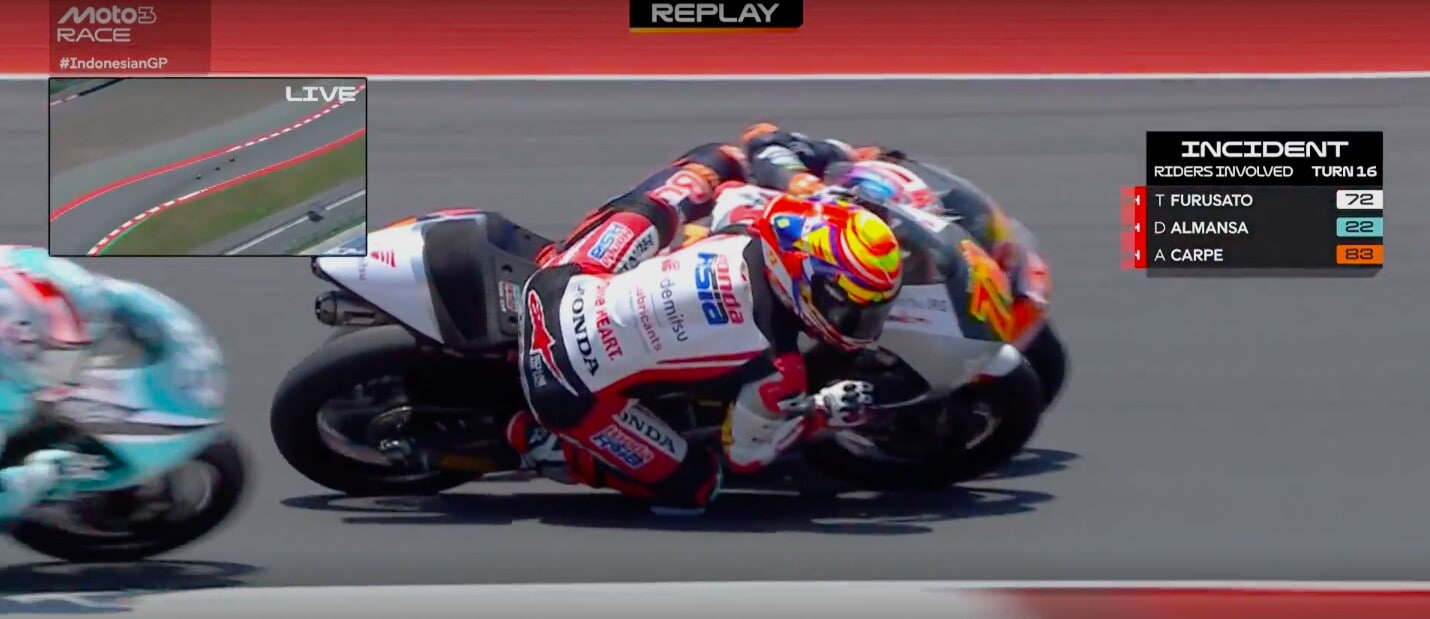 Incidenti Moto3, GP d'Indonesia: gara conclusa sotto "bandiera rossa"
