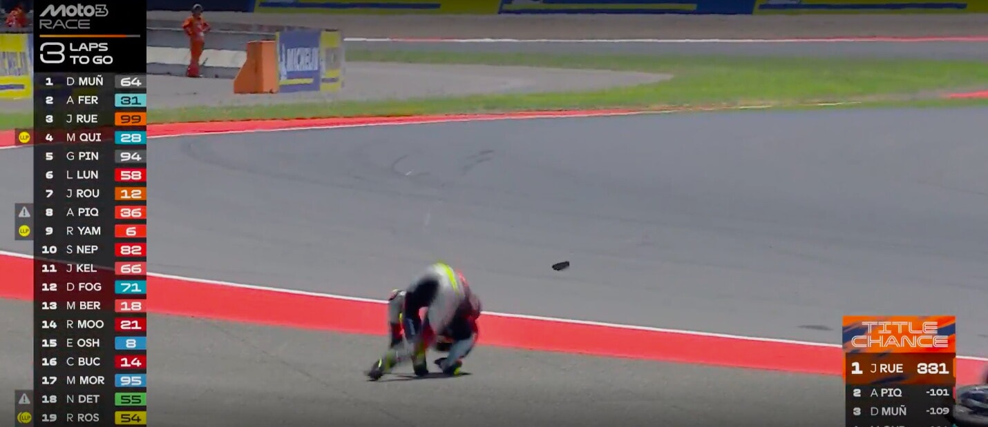 Incidenti Moto3, GP d'Indonesia: gara conclusa sotto "bandiera rossa"