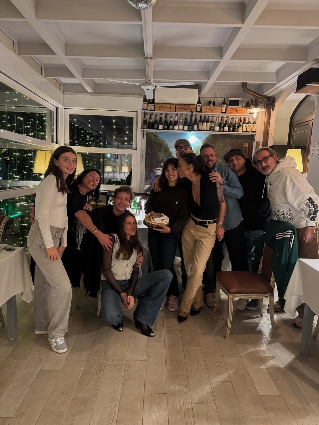 Valentino Rossi festeggia il compleanno di Francesca Sofia Novello