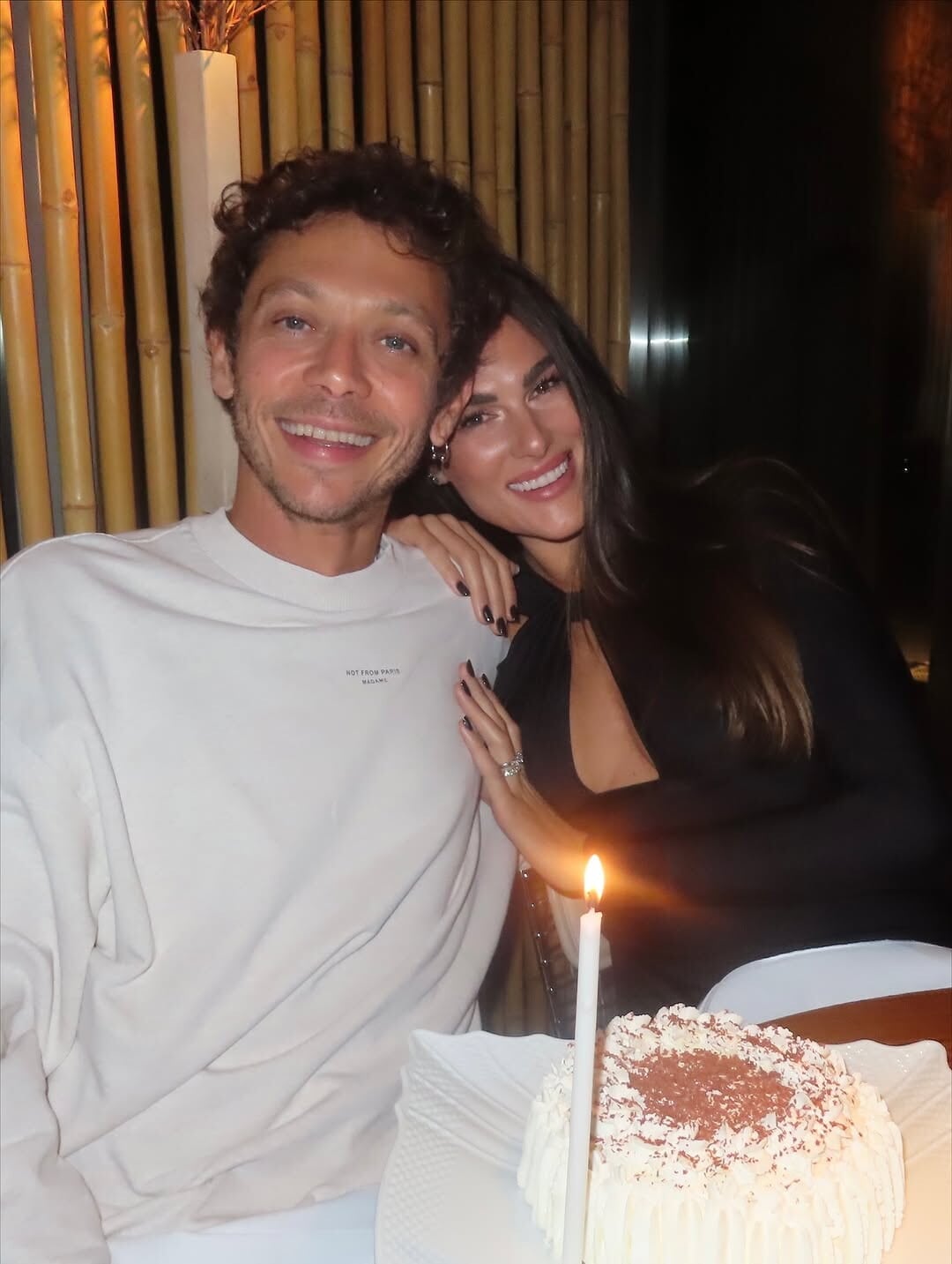 Valentino Rossi festeggia il compleanno di Francesca Sofia Novello