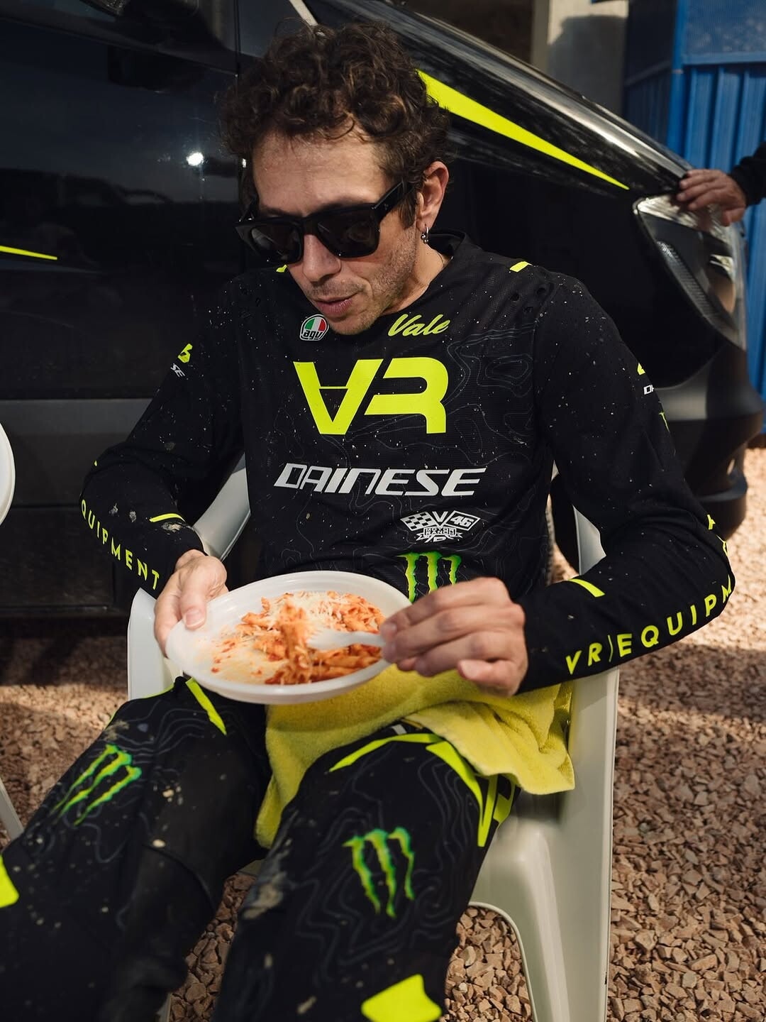 Valentino Rossi e l'allenamento inedito sulla Motocross