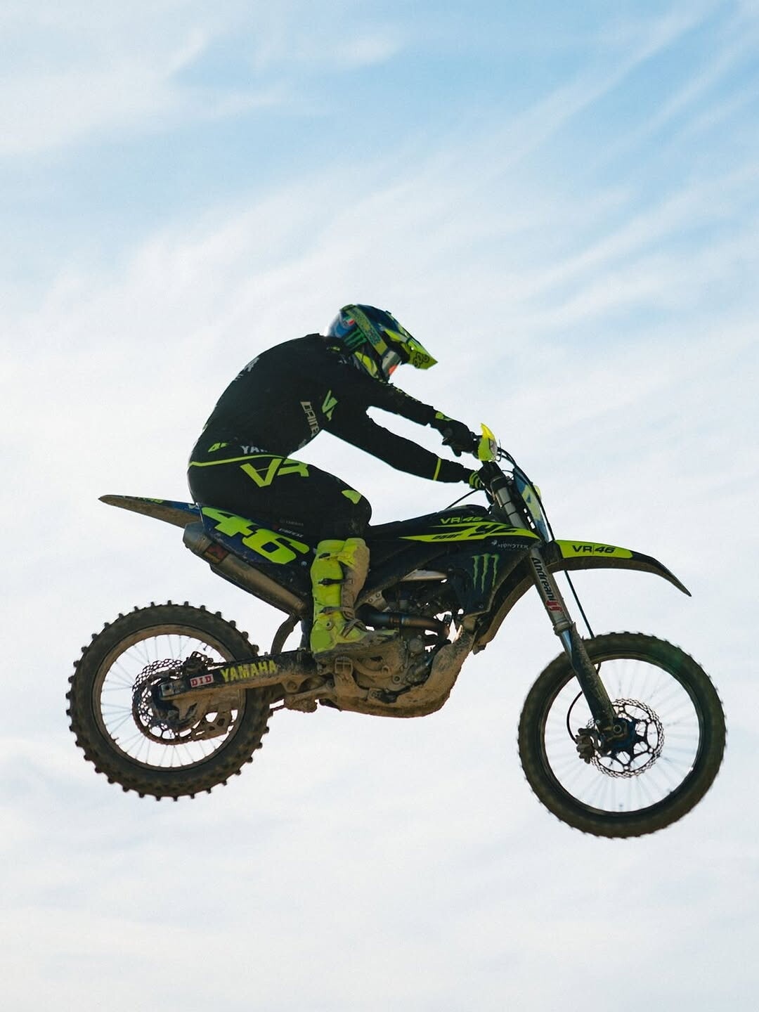Valentino Rossi e l'allenamento inedito sulla Motocross