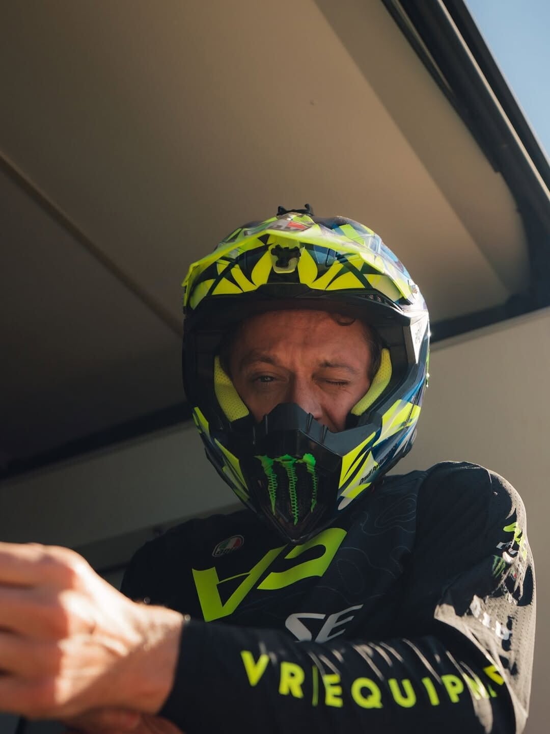 Valentino Rossi e l'allenamento inedito sulla Motocross