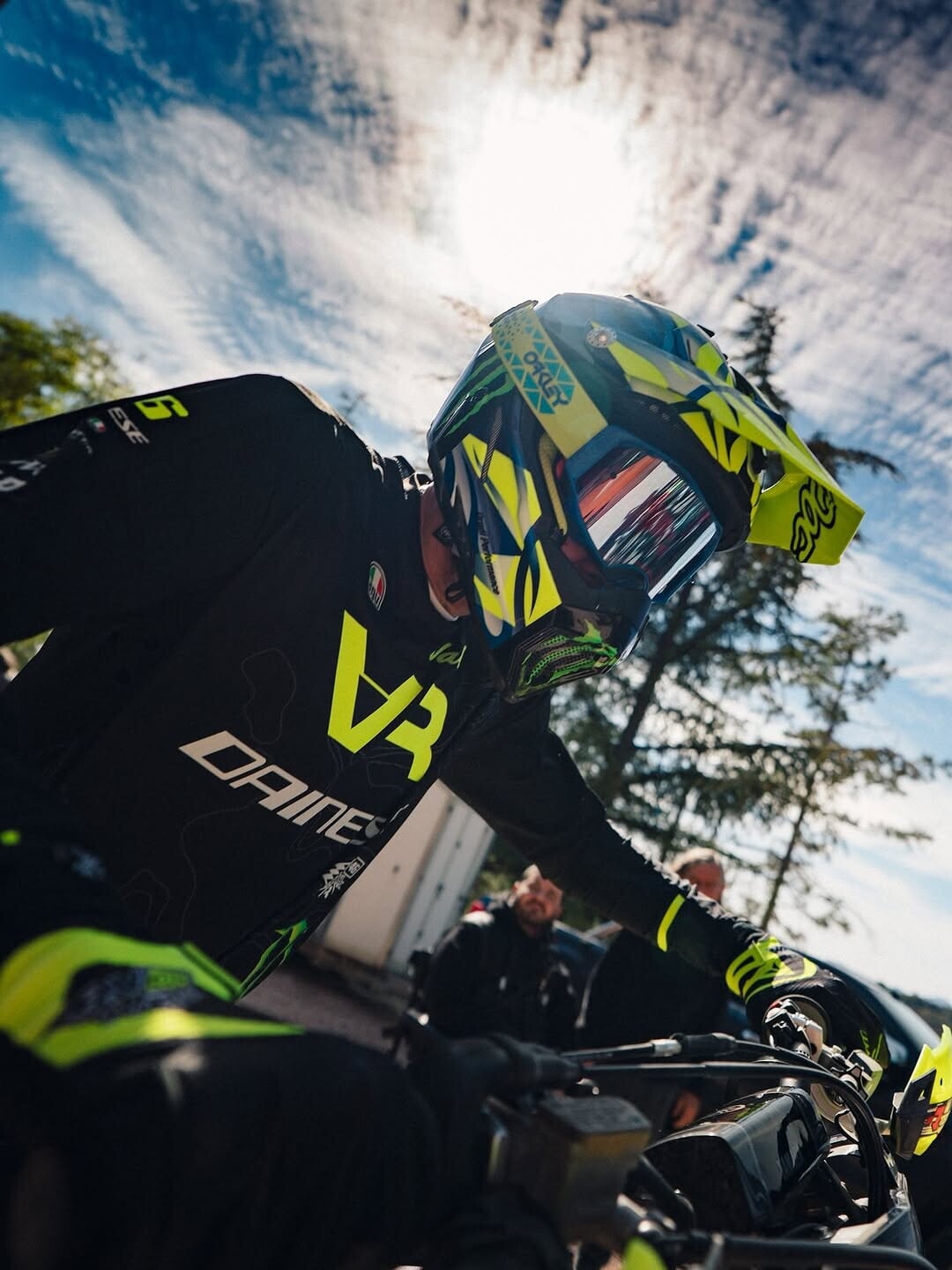 Valentino Rossi e l'allenamento inedito sulla Motocross