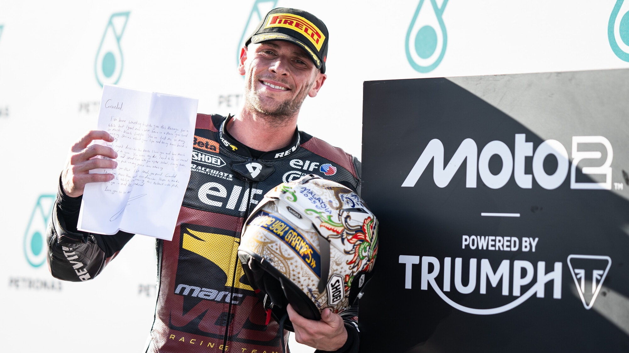 Moto2: Jake Dixon e la dedica speciale al nonno per il trionfo a Sepang