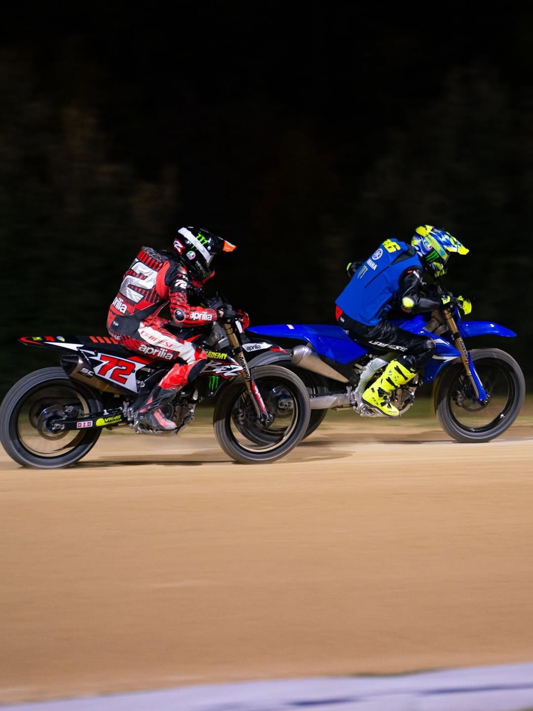 Valentino Rossi al Ranch in preparazione della 100 km dei campioni