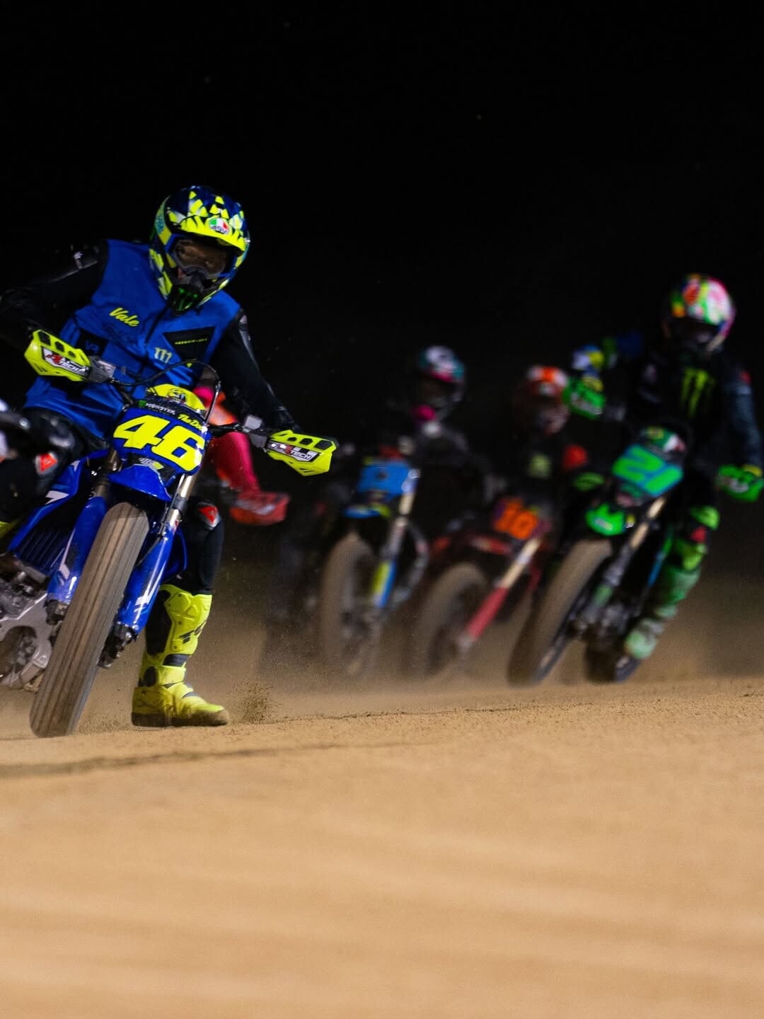 Valentino Rossi al Ranch in preparazione della 100 km dei campioni