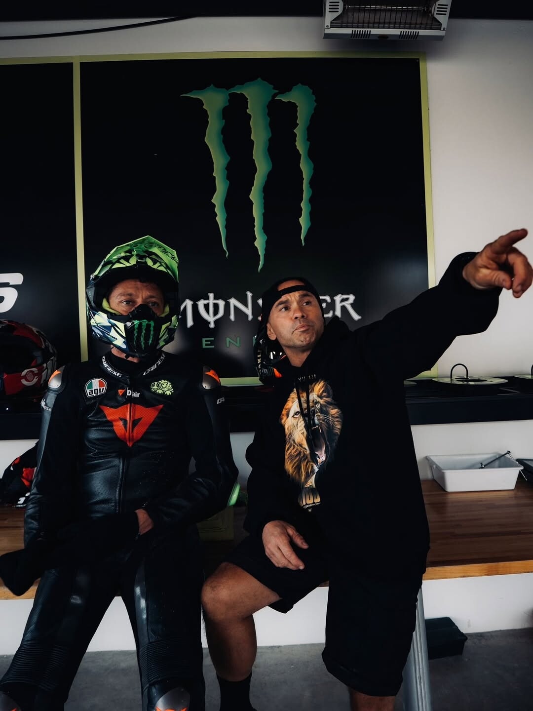 Valentino Rossi al Ranch in preparazione della 100 km dei campioni