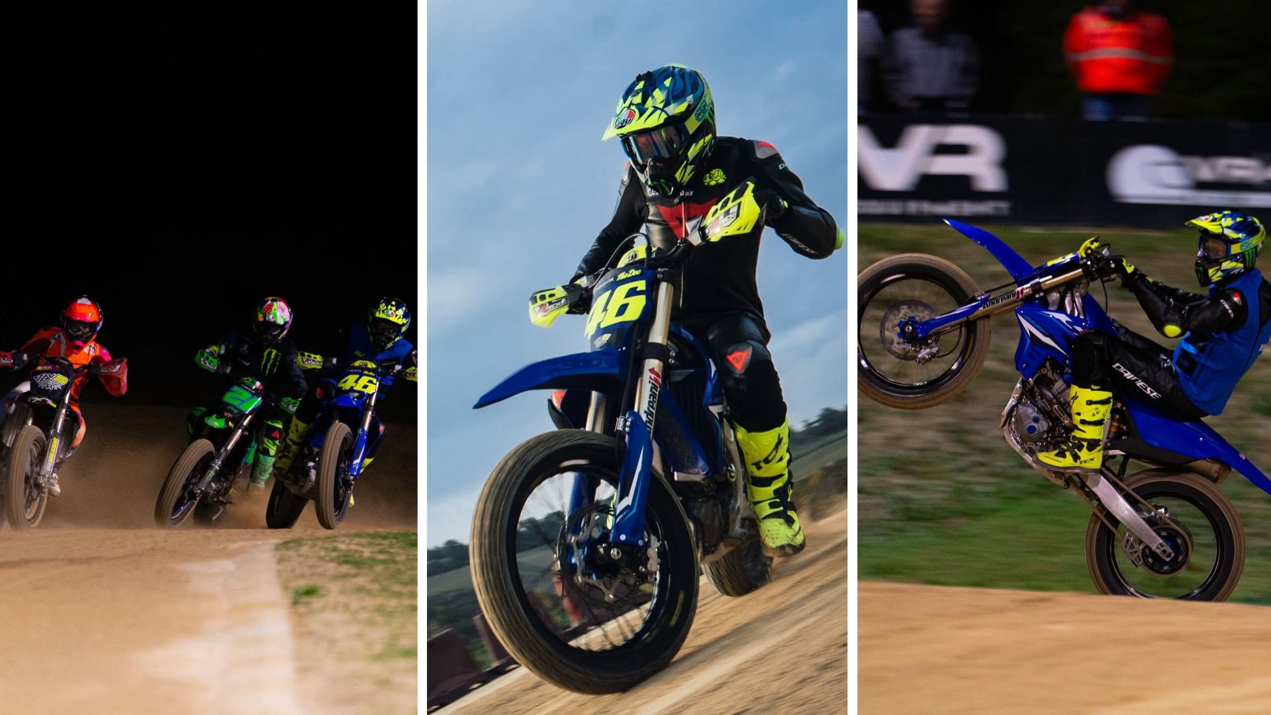 Valentino Rossi al Ranch in preparazione della 100 km dei campioni