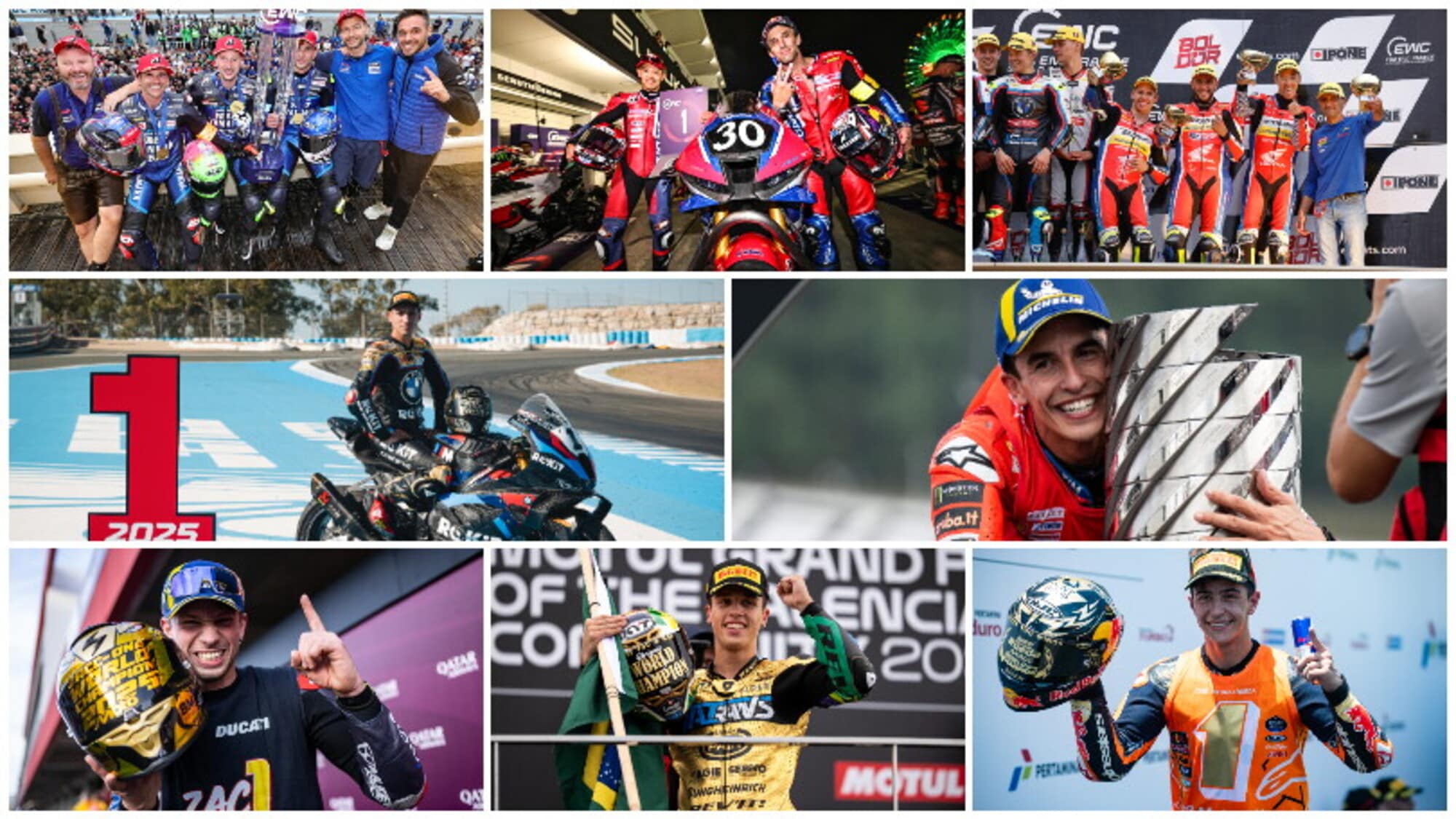 Dall’EWC alla MotoGP: i Campioni del Mondo 2025