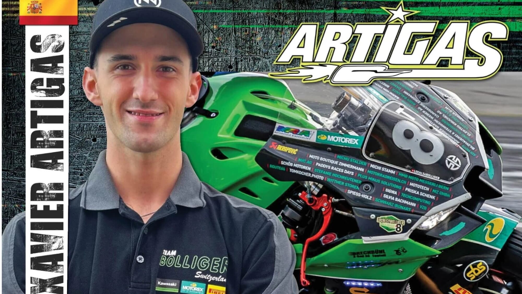 EWC: Xavi Artigas con il team Bolliger Kawasaki