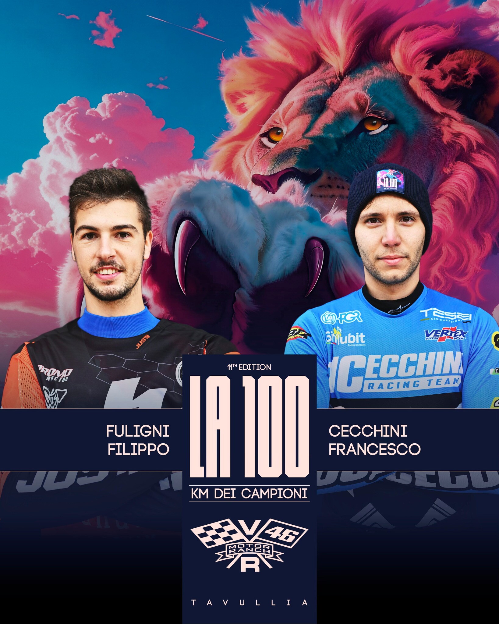 Le coppie della 100Km dei Campioni