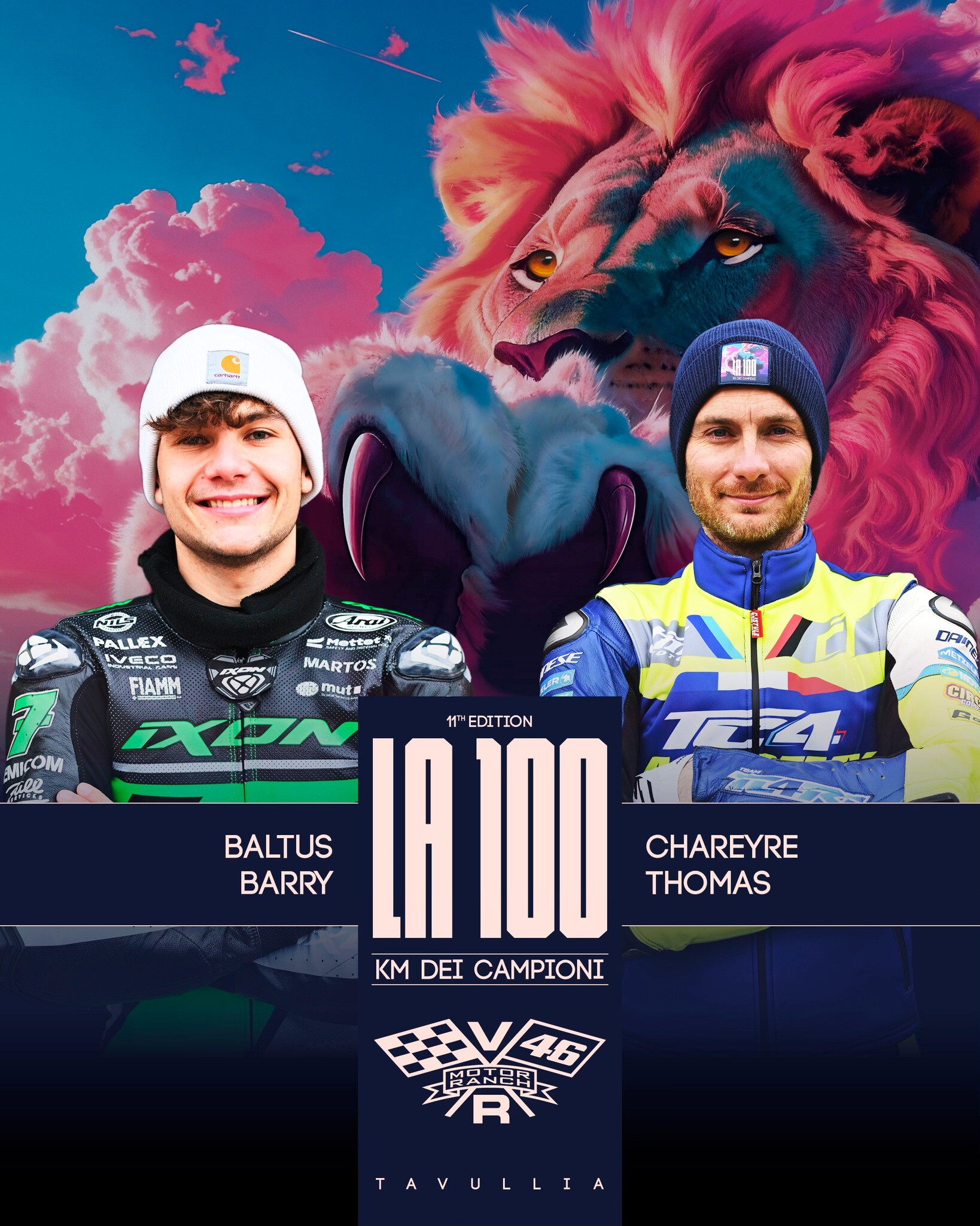 Le coppie della 100Km dei Campioni