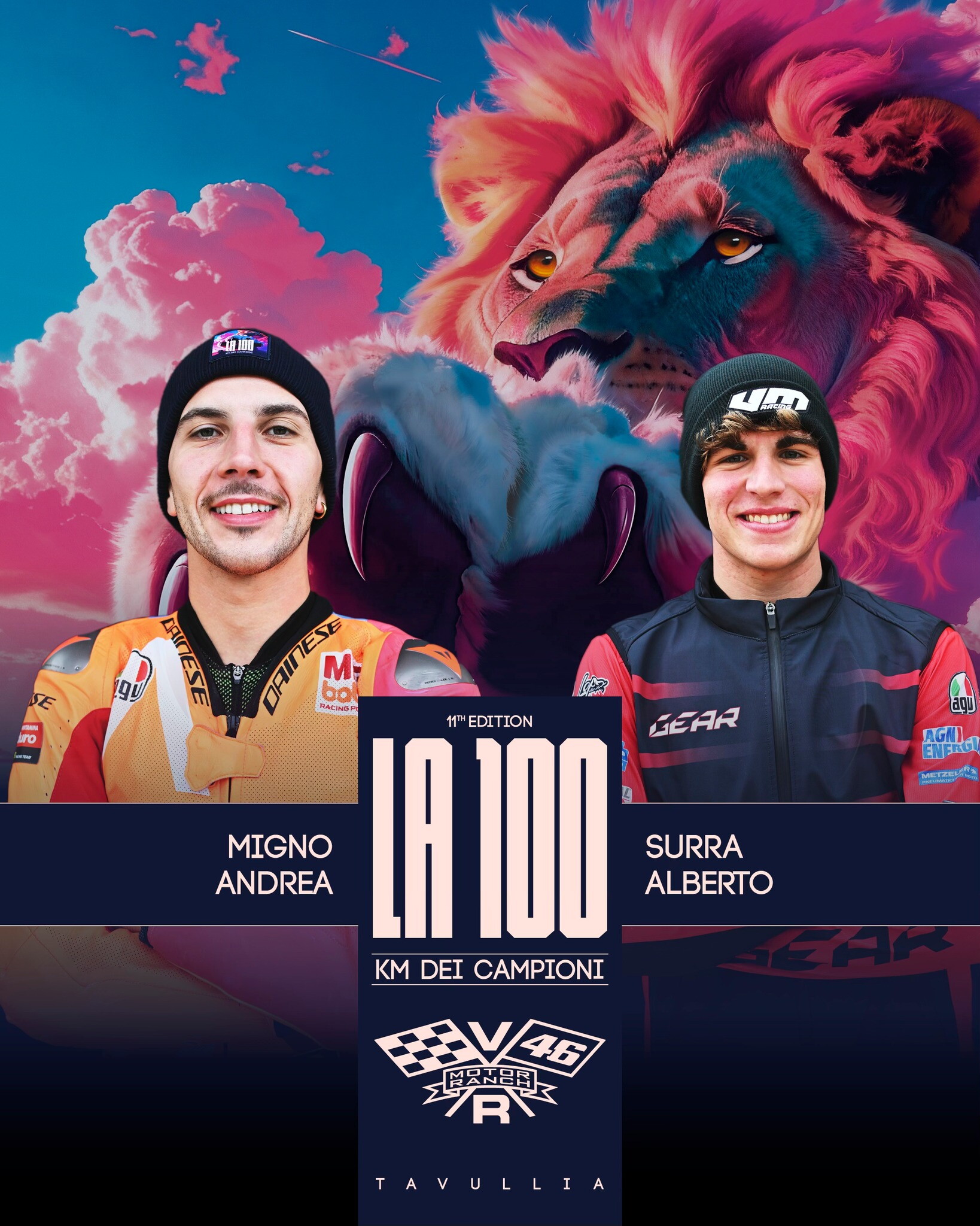 Le coppie della 100Km dei Campioni