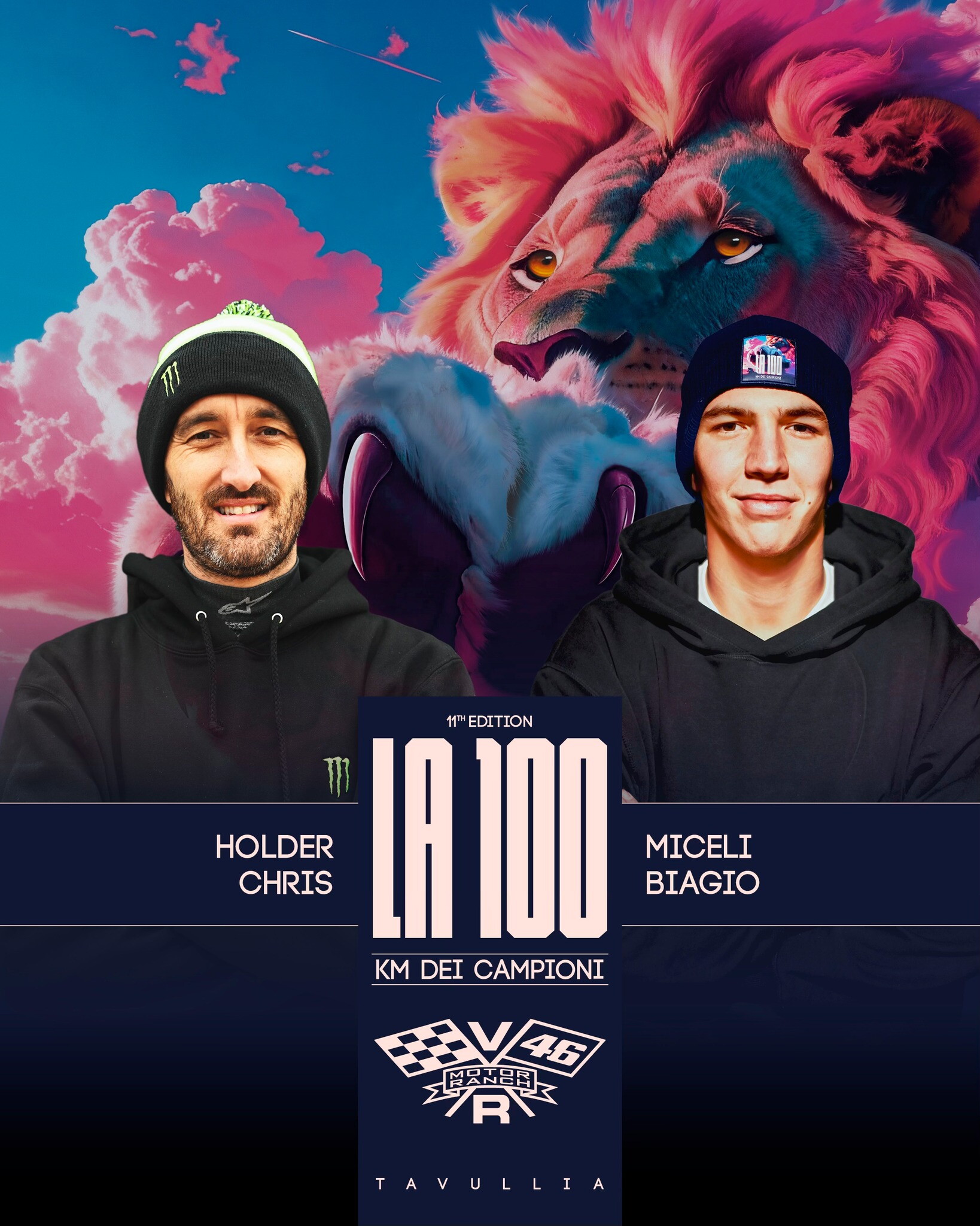 Le coppie della 100Km dei Campioni