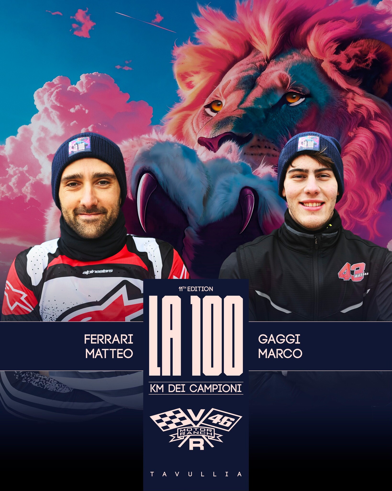 Le coppie della 100Km dei Campioni