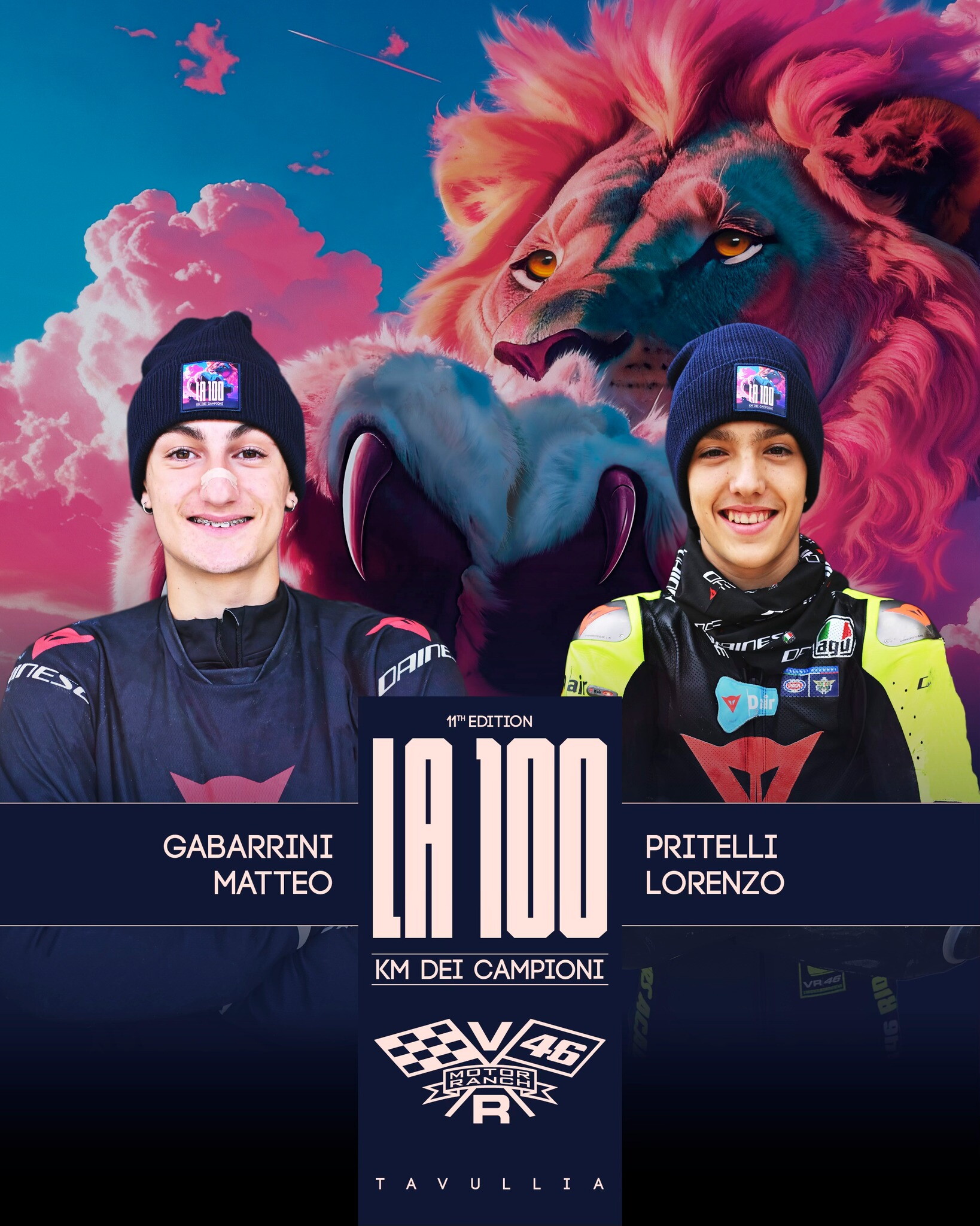 Le coppie della 100Km dei Campioni