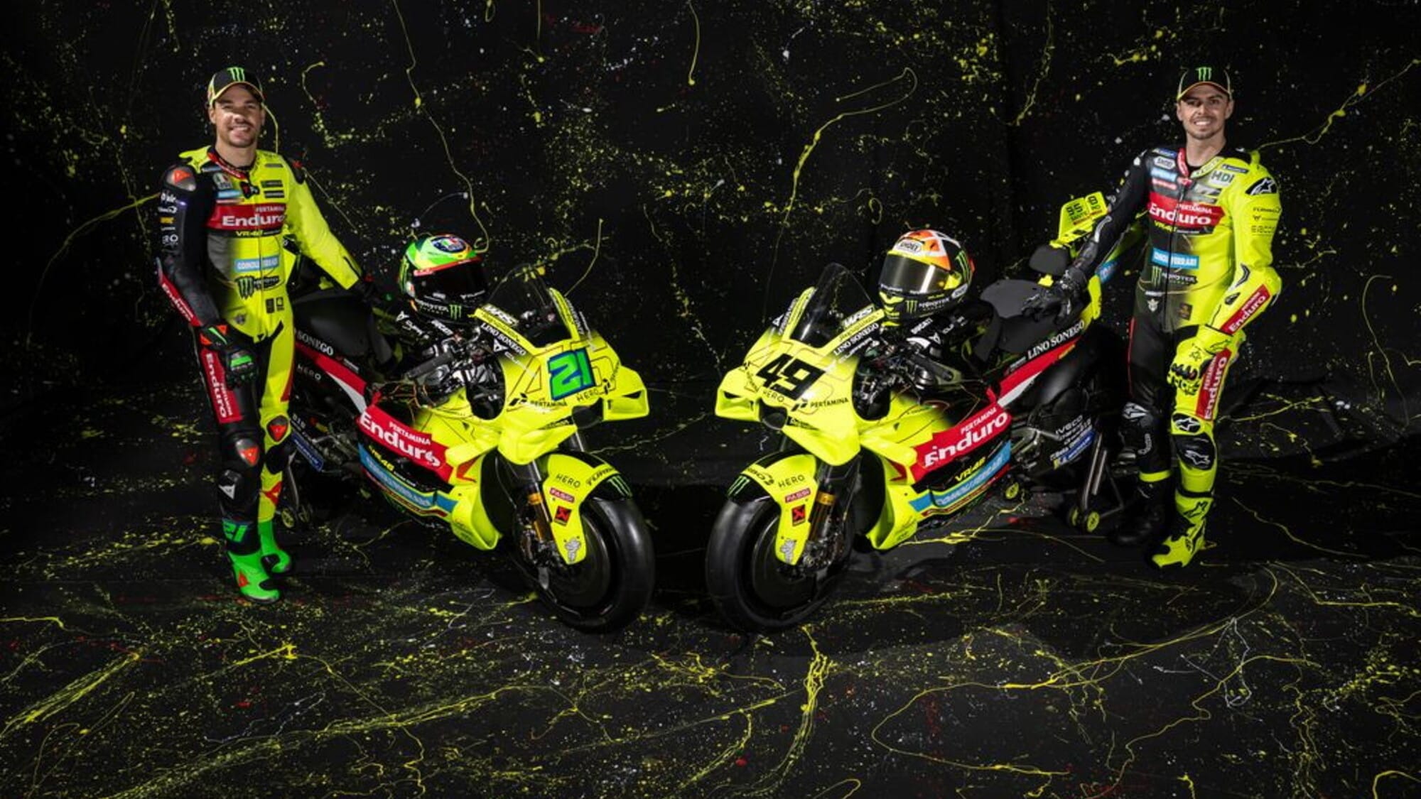 MotoGP 2026, presentato il team VR46 con Di Giannantonio e Morbidelli ...
