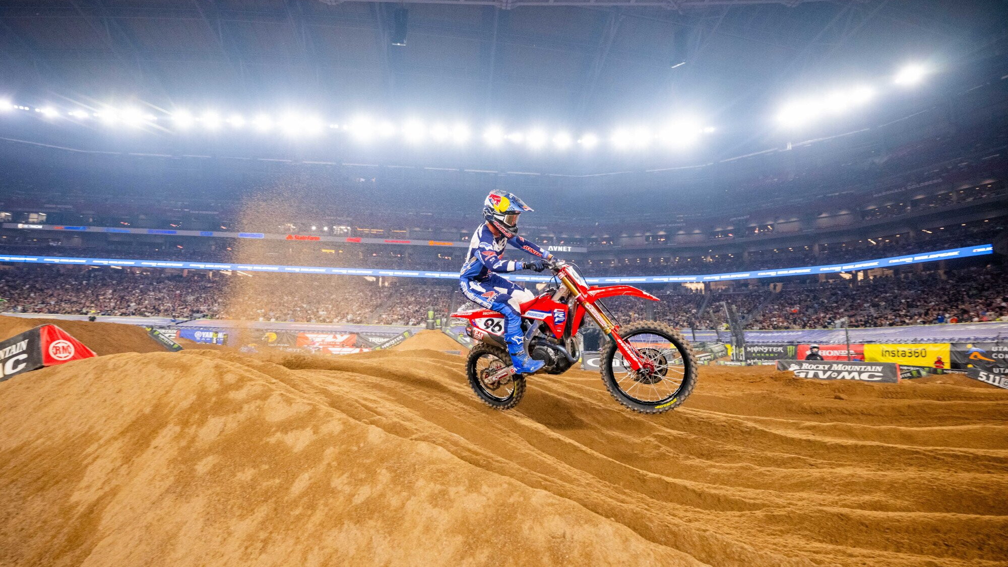 450SX: a Seattle la prima di Lawrence in rosso