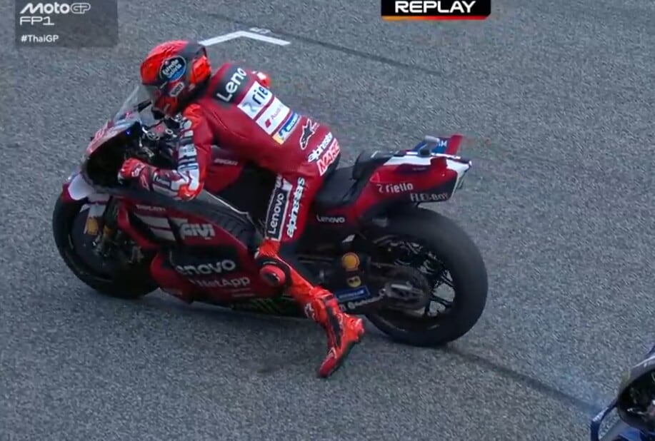 MotoGP, rischio di Marquez che sfiora il disastro