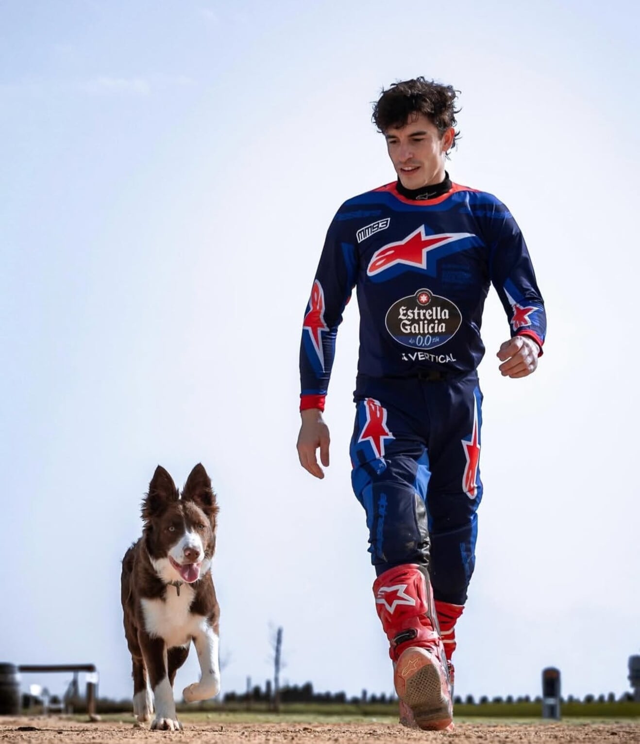 MotoGP, l'allenamento di Marc Marquez con le gomme tassellate
