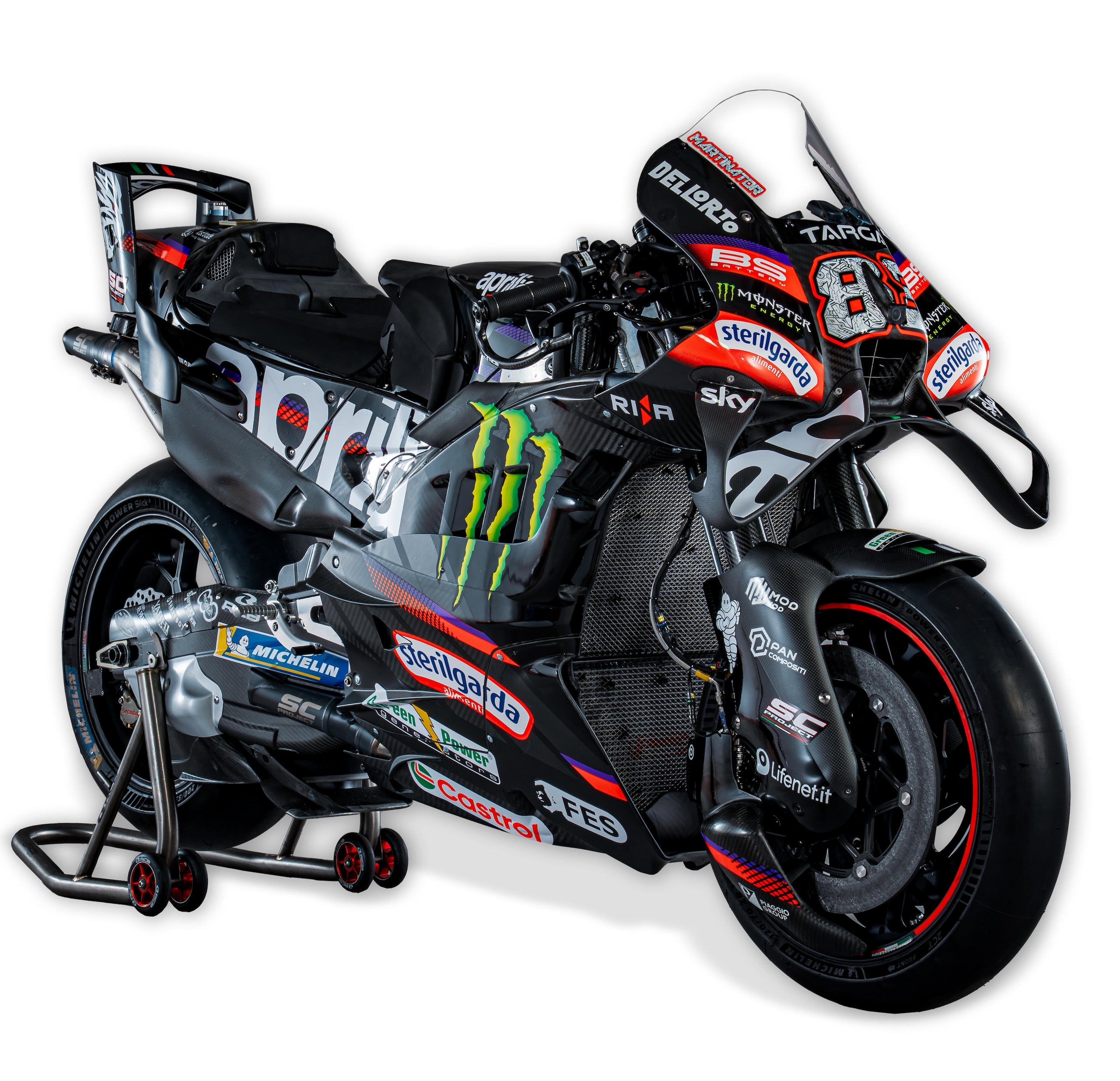 Svelata l'Aprilia MotoGP: Monster nuovo sponsor
