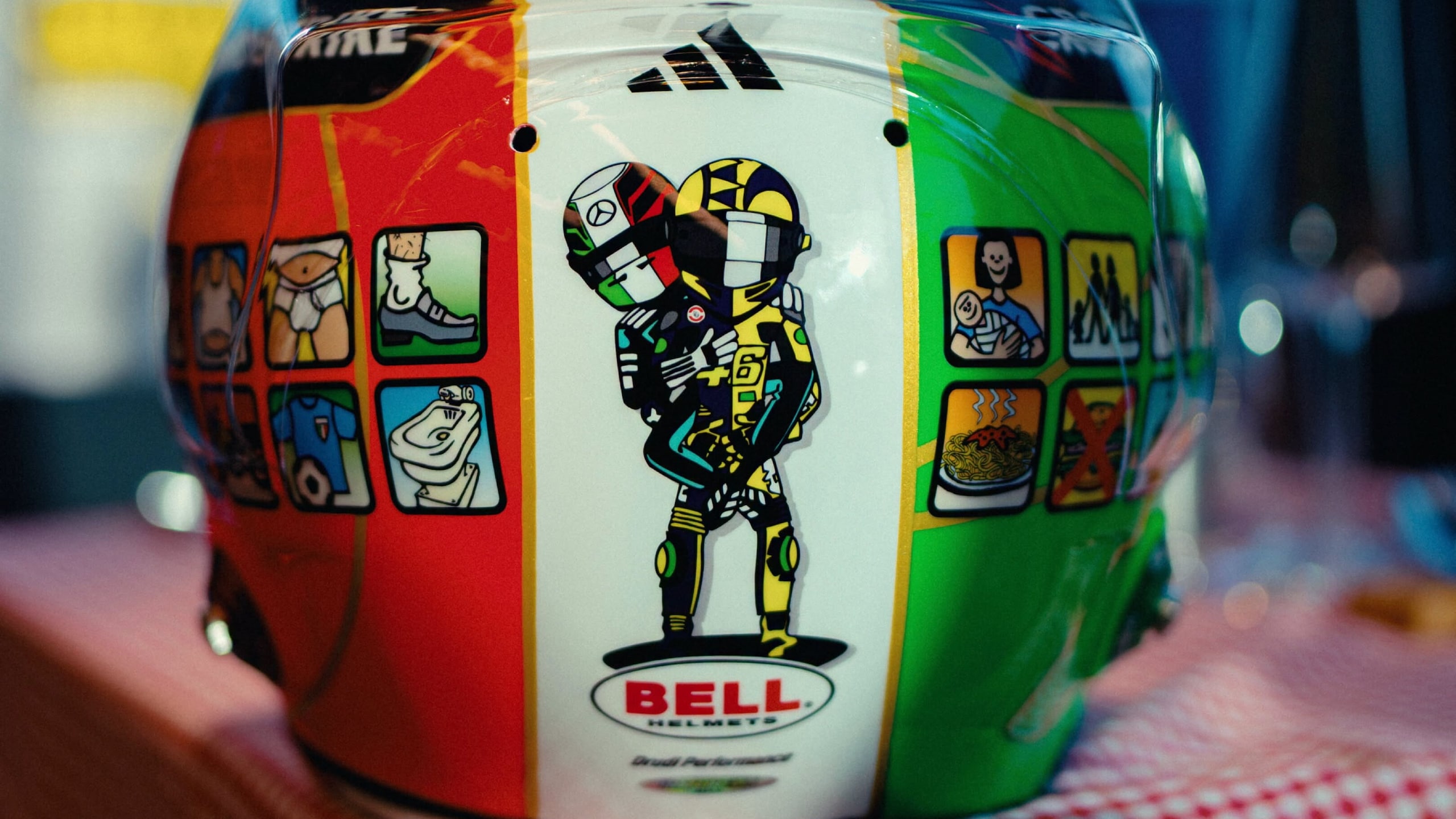 Andrea Kimi Antonelli omaggia Valentino Rossi a Monza