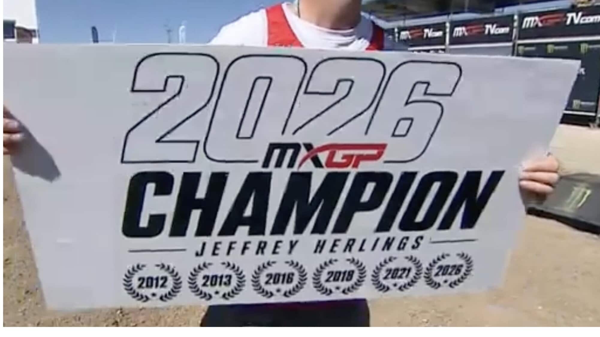 MXGP: Jeffrey Herlings è il Campione del Mondo 2026