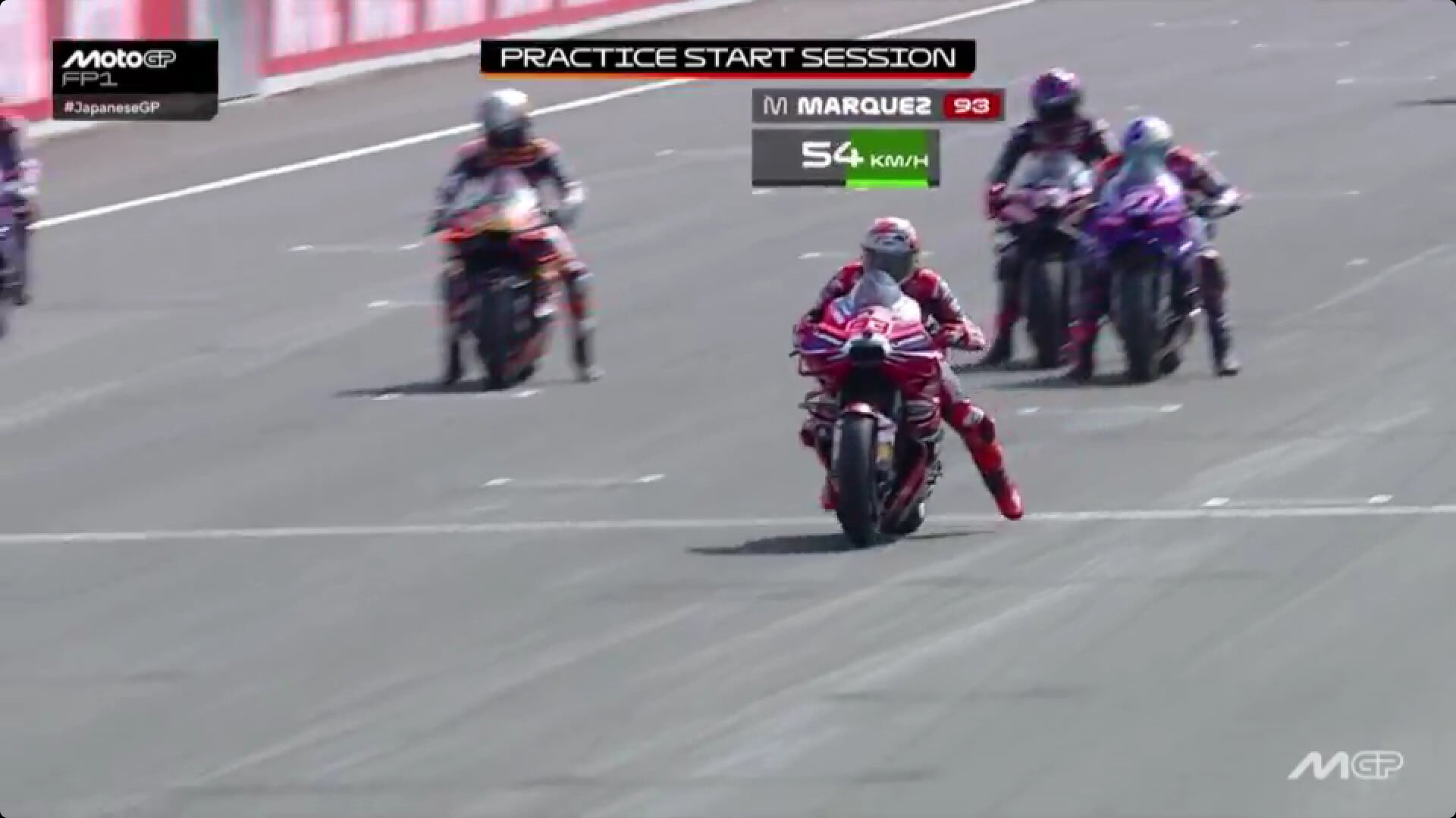 Márquez quasi disarcionato dalla Ducati: prova di partenza sfortunata per il campione del mondo