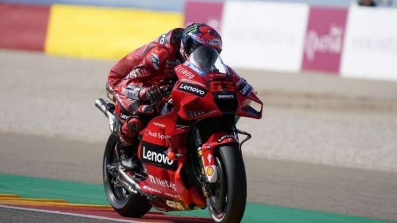 MotoGP, super Bagnaia ad Aragon: “Battuto il record della pista, non me lo aspettavo”