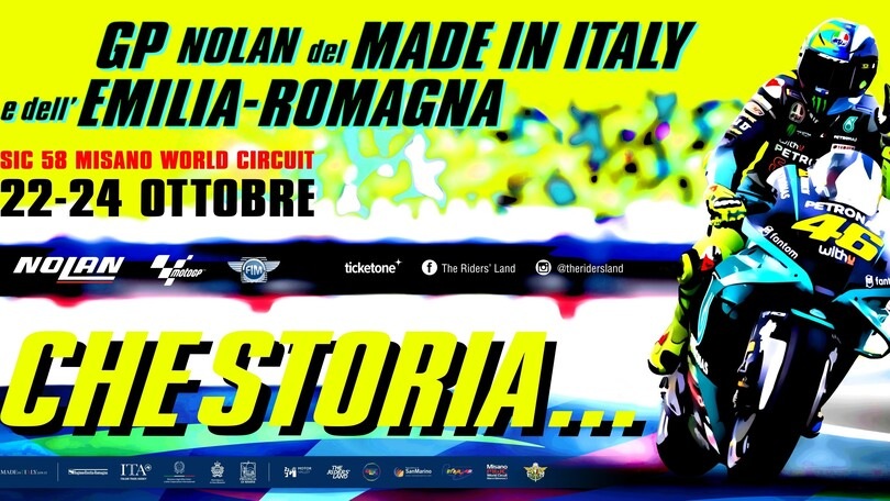 GP di Misano, il poster dedicato a Valentino Rossi
