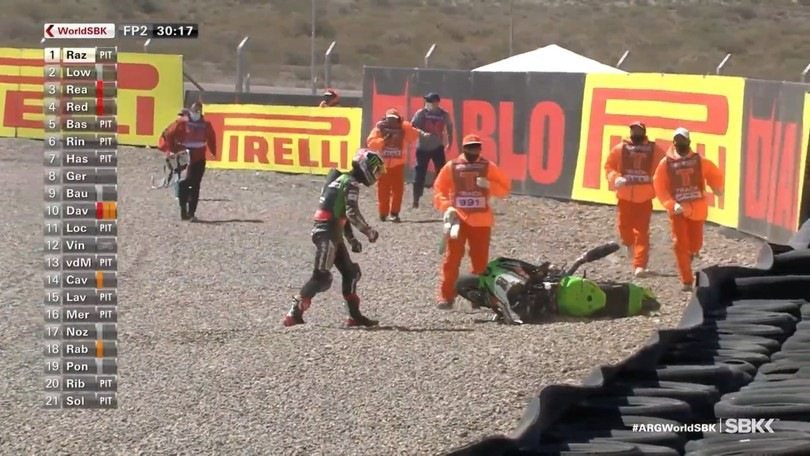 SBK Argentina: Rea getta nella polvere le FP2, Razgatlioglu le domina