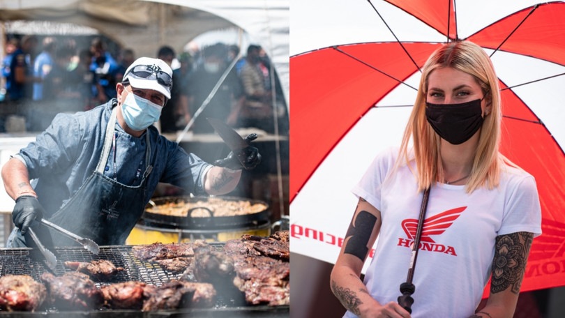 SBK Argentina: il paddock di San Juan, tra grigliate e ombrelline