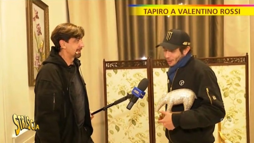 MotoGP, il tapiro di diamanti per Valentino Rossi