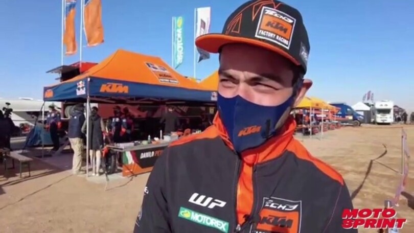 Dakar, ancora sfortuna per Petrucci: “Sono caduto a 30 km/h”