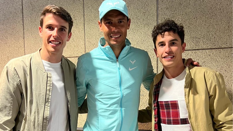 Quando Tennis e MotoGP s'incontrano: Marquez come Nadal, Rossi come Federer