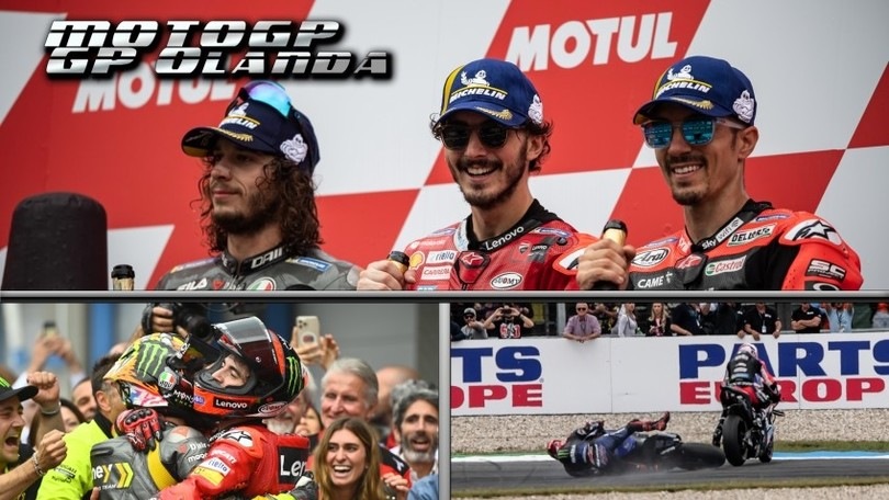 MotoGP, Quartararo sbaglia in Olanda e Bagnaia ritorna in corsa