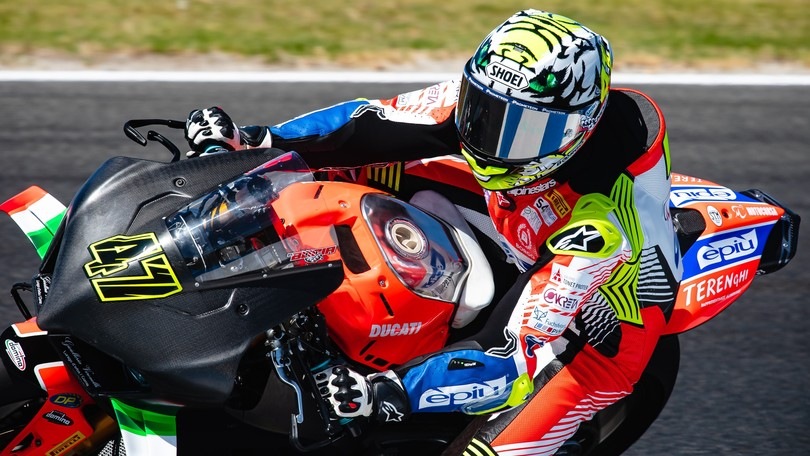 Test SBK, Bassani: “Petrucci? Volevo passarlo, sono cose che succedono”