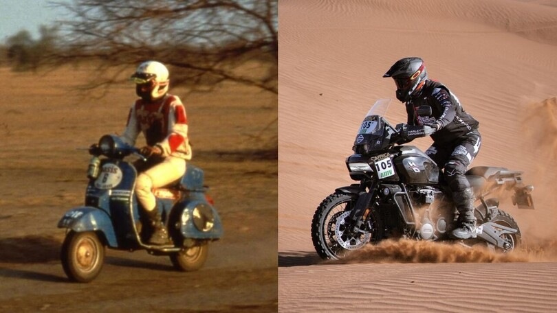 Dalla Vespa all'Harley-Davidson: le moto più strane della Dakar e non solo