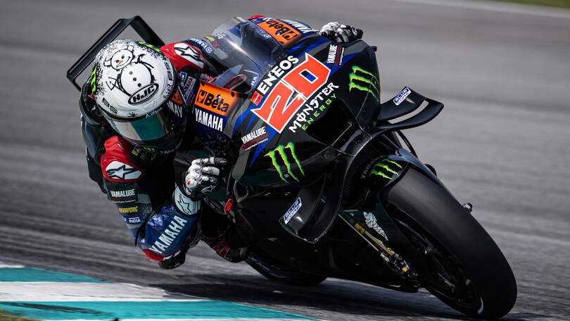 Test Sepang MotoGP: accenni di sorriso per Quartararo