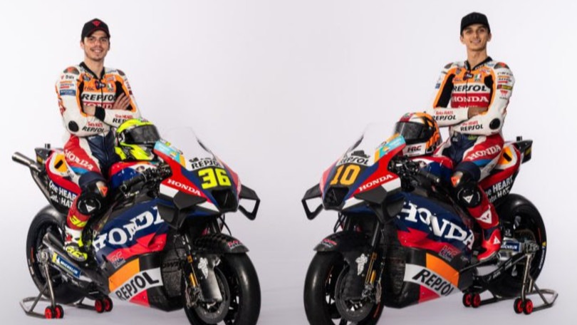 MotoGP, ecco la nuova HRC di Mir e Marini con i colori della Casa alata